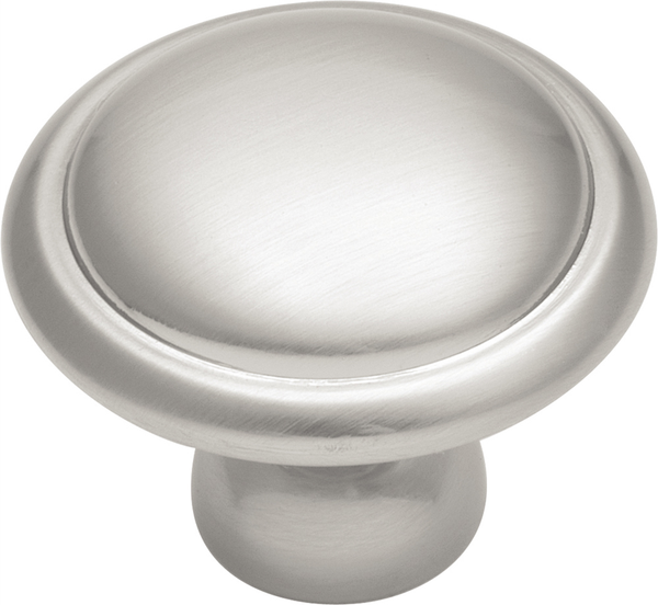 Conquest Collection Knob 1-3/8'' Diameter Satin Nickel Finish P14848-SN