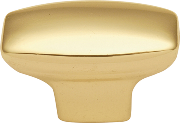 Metropolis Collection Knob Oval 1-7/16'' x 3/4'' Ultra Brass Finish P208-UB