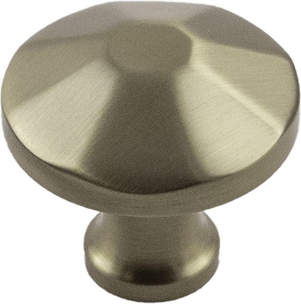 Facette Collection Knob 1-3/8'' diam Champagne Bronze Finish B053134-CBZ