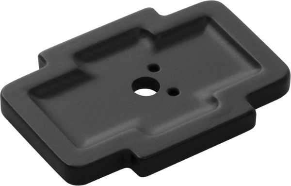 Coventry Collection Knob Backplate 1-3/4'' x 1-1/4'' Matte Black Finish B077995MB