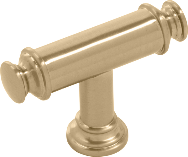 Berkshire T-Knob 2-1/8'' x 11/16'' Champagne Bronze Finish B079928-CBZ