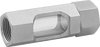 1/4" Stainless Steel Compact Flow Sight, 1/4" NPT Female, Temp Range 0F-180F