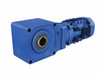 Gearmotor, 1 HP, 100:1 Ratio, 17.5 RPM, RPM, 1.19/1.25 Bore, 60 Hz