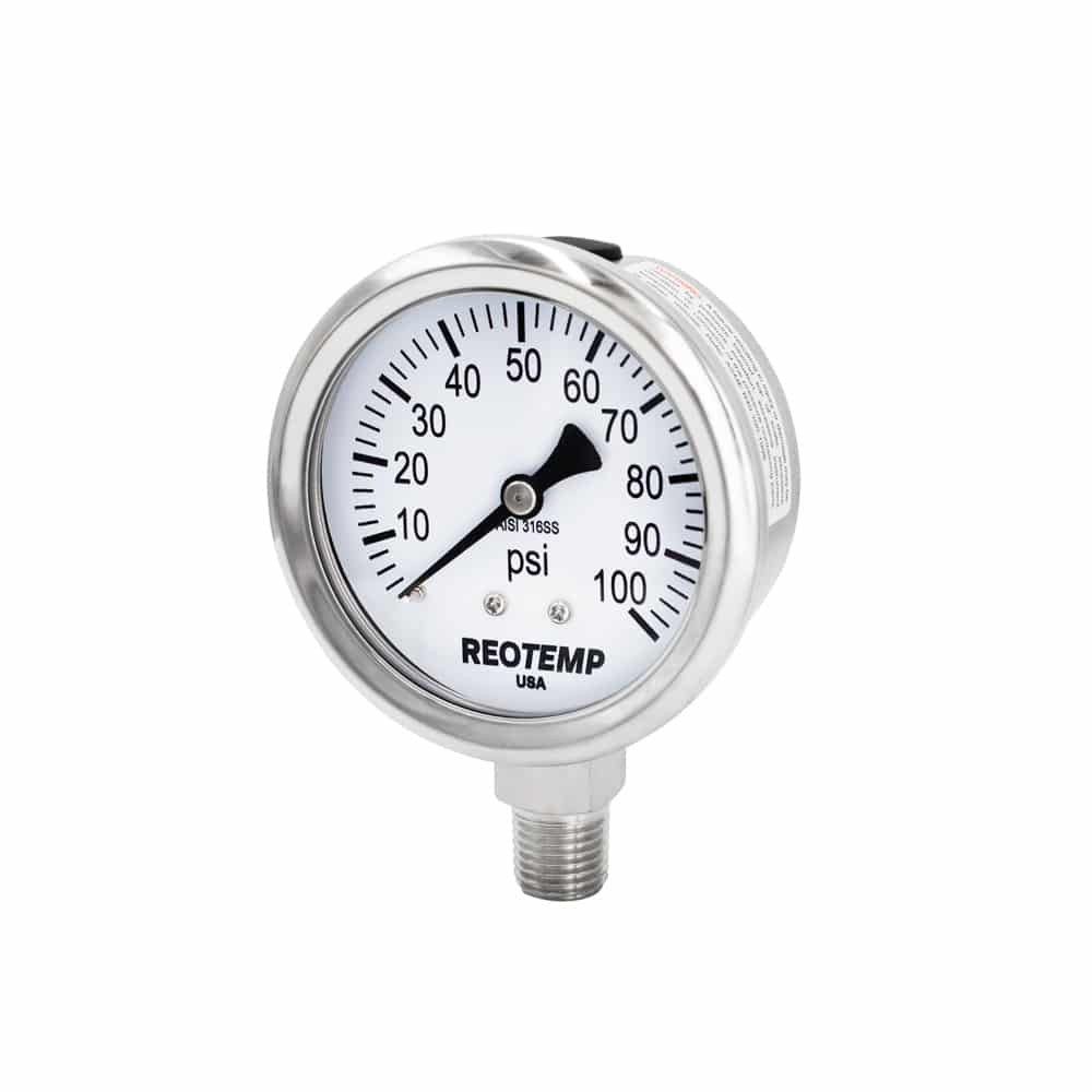 Differential Pressure Gauge, 0-10psid range, 316SS internals