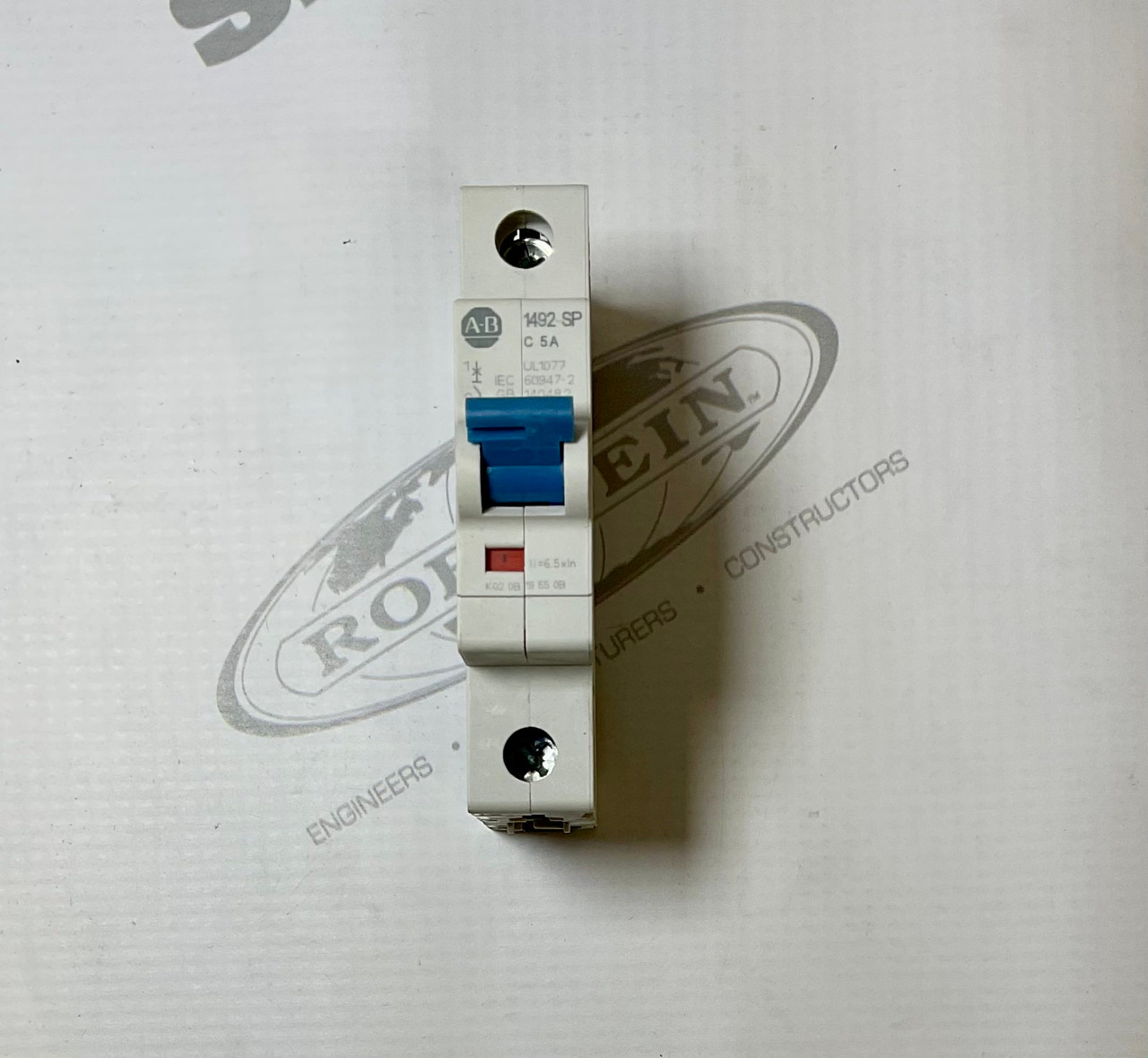 Supplemental Circuit Breaker, 1-Pole, Trip Curve C, 5 A, No Neutral, Not UL Listed