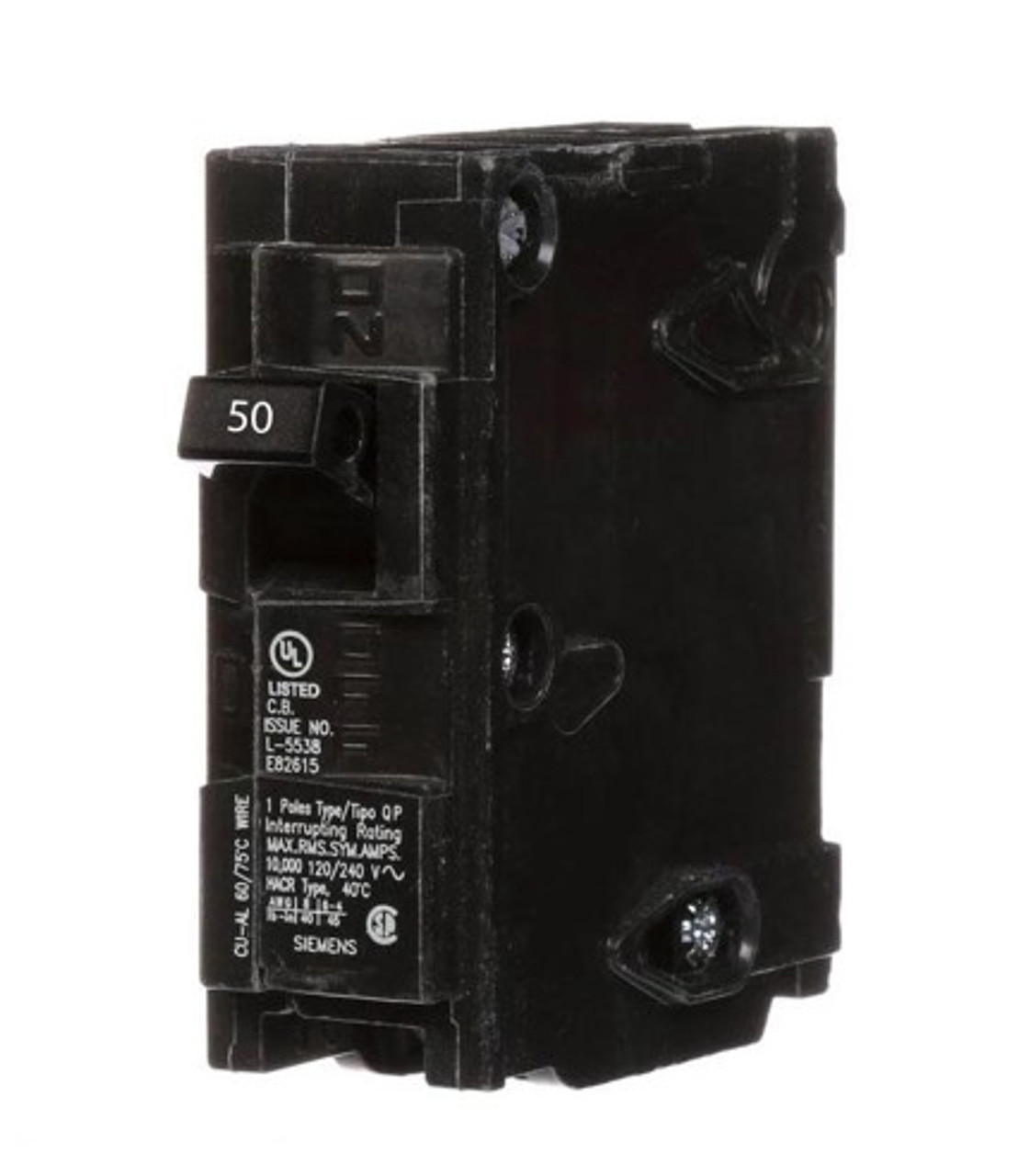 Circuit Breaker, 1Pole, 50A, 120V, 1kAIC, QP