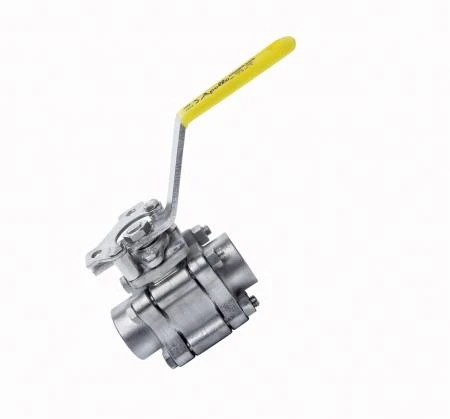 1" BAM02 Ball Valve, w/ PTFE Seats, Graphite Seals, & Packing