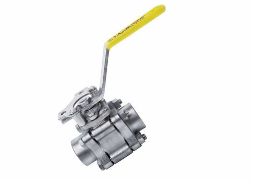 2" BAM02 Ball Valve, w/ PTFE Seats, Graphite Seals, & Packing