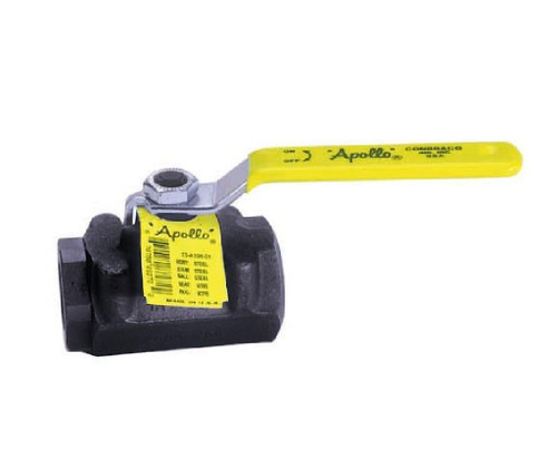 2" BAT02 Ball Valve, w/ PTFE Seats, Graphite Seals, & Packing