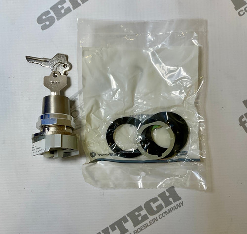 Selector Switch, 2-Position, Keyed, 30mm, Key Removal from Both