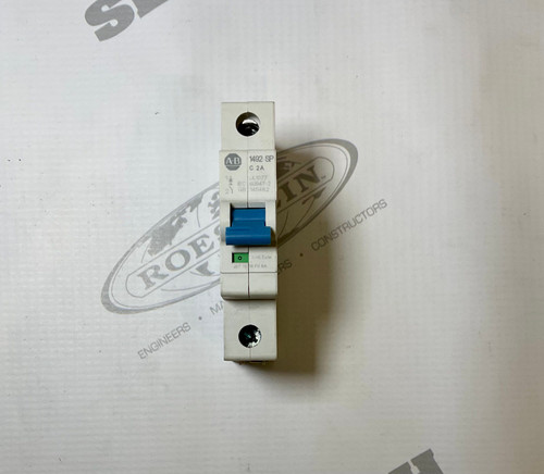 Supplemental Circuit Breaker, 1-Pole, Trip Curve C, 2 A, No Neutral, Not UL Listed