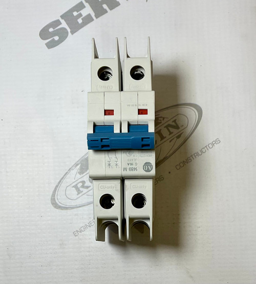 Thermal-Magnetic Circuit Breaker, 2 Pole, Trip Curve C, 16 A