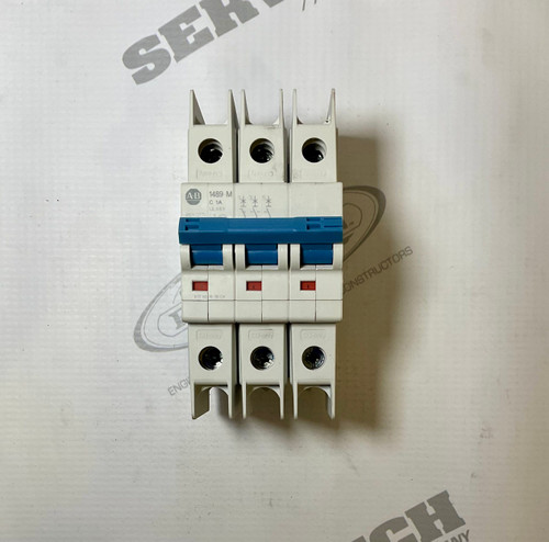 Thermal-Magnetic Circuit Breaker, 3 Pole, Trip Curve C, 1 A