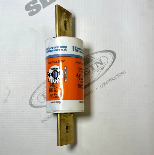 Mersen AJT150, Class J Fuse, Low Peak, Current-Limiting, Time Delay, 150 A