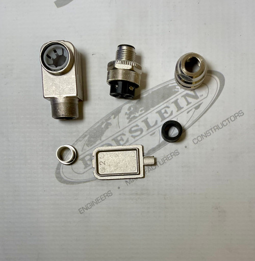 Circular M12 Right Angle Socket, 4 Position, Screw Term, 4A, 250V, B 8241 Series