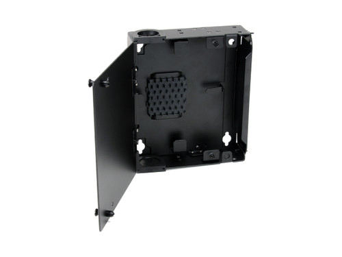Single-Panel Housing (SPH) Wall-mountable, Holds one CCH Connector Panel, Black