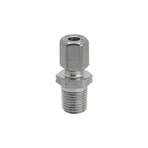 Compression Fitting for 6mm dia. Temperature Sensors, 1/2" MNPT Process Connection, 316Ti SS - Sale