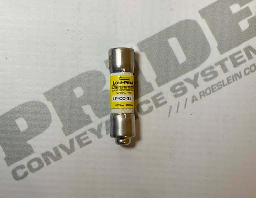 Bussman LP-CC-15, Low-Peak LP-CC Class CC 600Vac/300Vdc, time-delay fuse, 15A