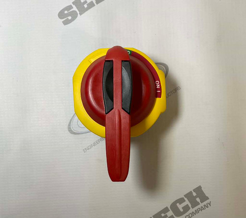 194R Disconnect Switch Accessories, Red/Yellow Padlockable handle, standard