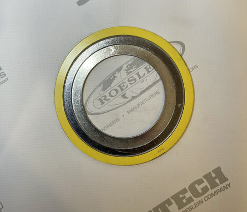 Gasket, Spiral Wound 1/8" thk. 304LSS Inner & Outer Ring w/ Flexible Graphite Filler - 3"