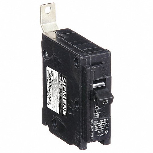 Circuit Breaker, 1 Pole, 15A, 120/240V, 10kAIC, Thermal Magnetic, BL Series
