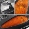 02-09 Chevy Trailblazer EXT Headlights - Black Housing Amber Corner
