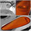 02-09 Chevy Trailblazer EXT Headlights - Chrome Housing Amber Corner