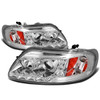 97-04 Ford F150 F250 Expedition LED DRL+Halo Ring Projector Headlights - Chrome Housing