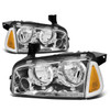06-10 Dodge Charger Headlights - Chrome Housing Amber Corner