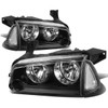 06-10 Dodge Charger Headlights - Black Housing Clear Corner