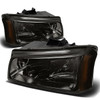 03-07 Chevy Silverado 1500 2500 HD 3500 Avalanche Headlights - Smoked Housing Amber Corner