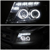 04-08 Ford F150 Lincoln Mark LT LED DRL+Halo Ring Projector Headlights - Smoked