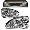 00-06 Mercedes-Benz S350 S430 S500 S55 S65 AMG LED DRL Projector Headlights - Chrome