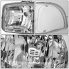99-07 GMC Sierra 1500 2500 3500 HD Yukon XL Headlights+Bumper Lamp - Chrome Housing Clear Corner