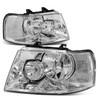 03-06 Ford Expedition Headlights - Chrome Housing Clear Corner