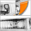95-01 Ford Explorer Mercury 1997 Mountaineer Headlights - Chrome Housing Amber Corner