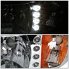 94-02 Dodge Ram 1500 2500 3500 LED DRL Headlights - Chrome Housing Amber Corner - 1PC Design