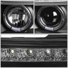 94-02 Dodge RAM 1500 2500 3500 LED DRL+Halo Ring Projector Headlights - Black