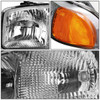 99-07 GMC Sierra 1500 2500 3500 C3 Yukon Headlights+Bumper Lamp Chrome Housing Amber Corner