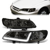 98-02 Honda Accord LED DRL Headlights - Smoked Housing Clear Corner