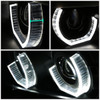 99-01 BMW E46 320i 325i 325xi 330i 330xi LED U-Halo Projector Headlights - Black