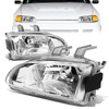 92-95 Honda Civic EG/EH/EJ Headlights - Chrome Housing - 2-Pieces