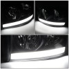 06-09 Dodge RAM 1500 2500 3500 LED DRL Headlights - Black Housing Clear Corner