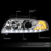 96-01 Audi A4 Quattro Models LED DRL Projector Headlights - Chrome Housing