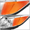 11-17 Toyota Sienna Projector Headlights - Chrome Housing Amber Corner