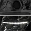15-20 Chevy Tahoe Suburban LED DRL Projector Headlights - Smoked Housing Clear Corner