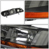 98-02 Honda Accord Headlights - Black Housing Amber Corner
