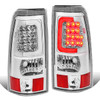 03-07 Chevy Silverado GMC Sierra 1500 2500 3500 HD LED C-Bar Tail Lights - Chrome