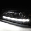 13-15 Honda Accord Sedan LED DRL Projector Headlights - Black Housing Amber Corner