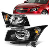 11-15 Chevy Cruze Headlights - Black Housing Amber Corner